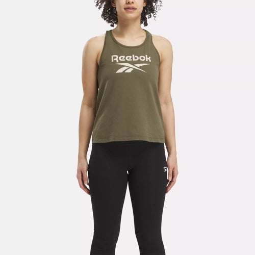 Womens Reebok Tank Top Army Green