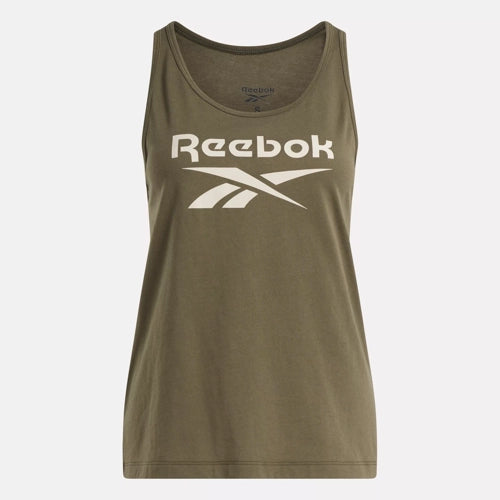 Womens Reebok Tank Top Army Green