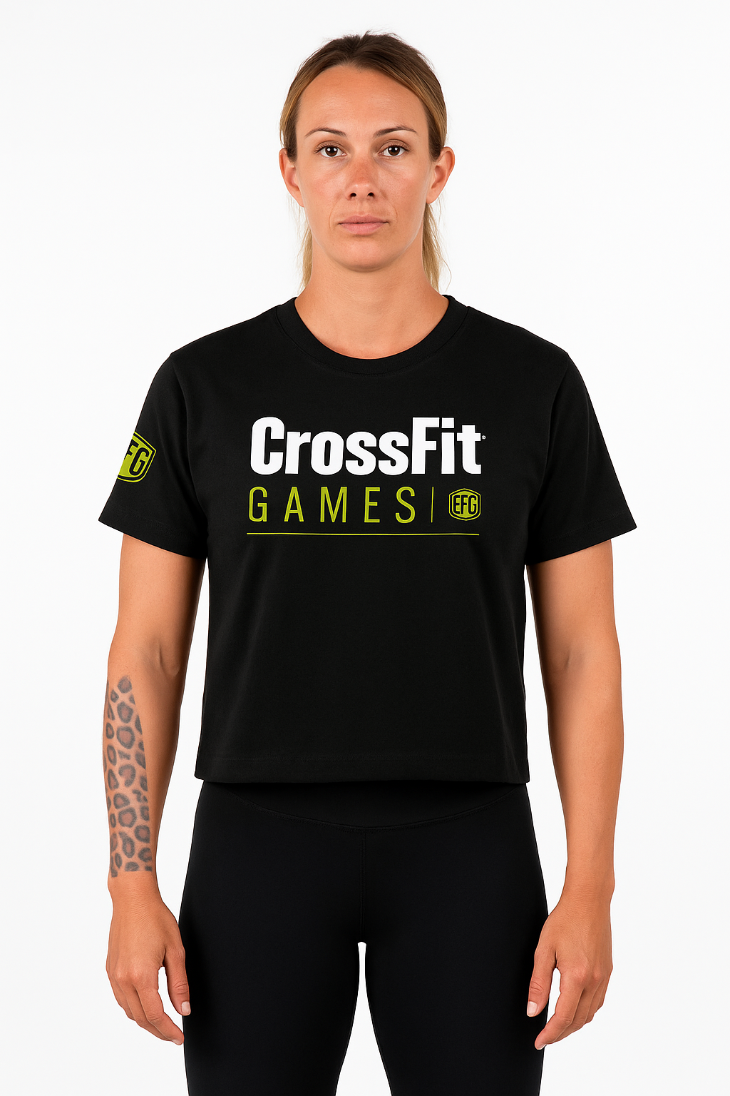 Ns Crop Top Crossfit Games| Black
