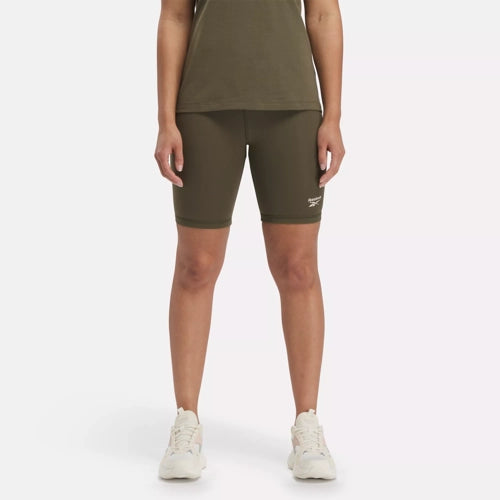 Womens Reebok Bike Short Army Green