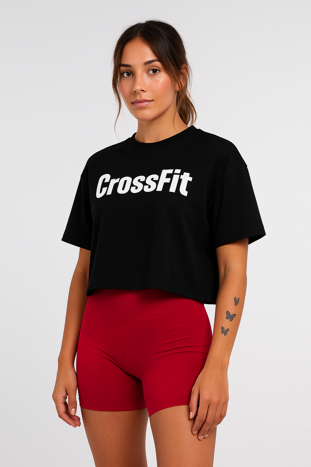 NS Women’s Oversize Crop Top | Black