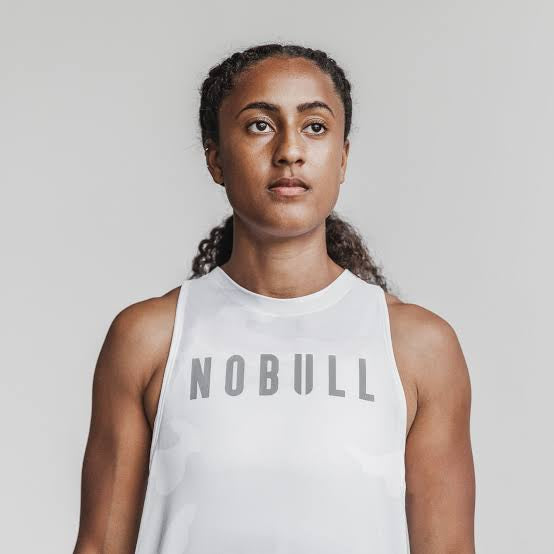 Nobull Women’s High Neck Tank - White Camo