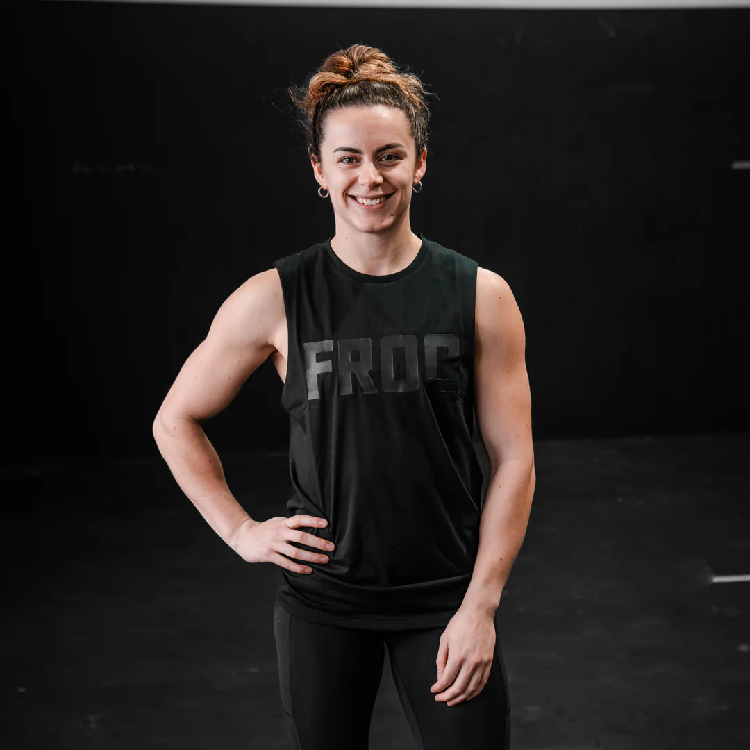 Unisex Muscle Tee FROG | Black