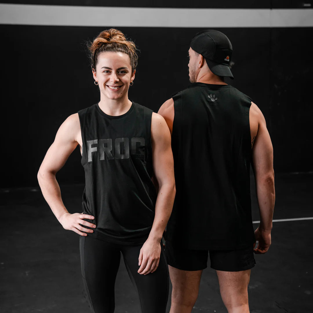 Unisex Muscle Tee FROG | Black