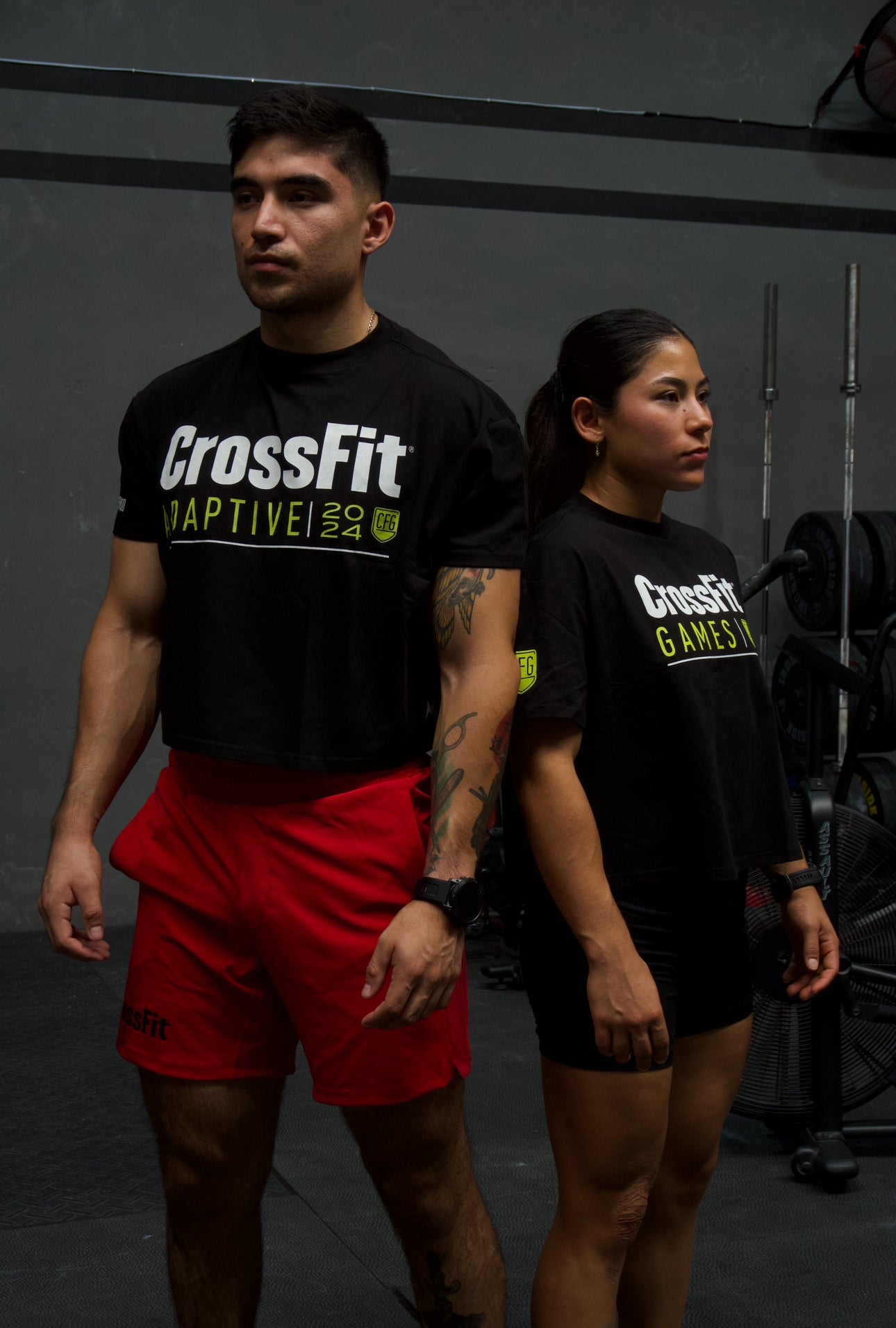 Ns Crop Top Crossfit Games| Black