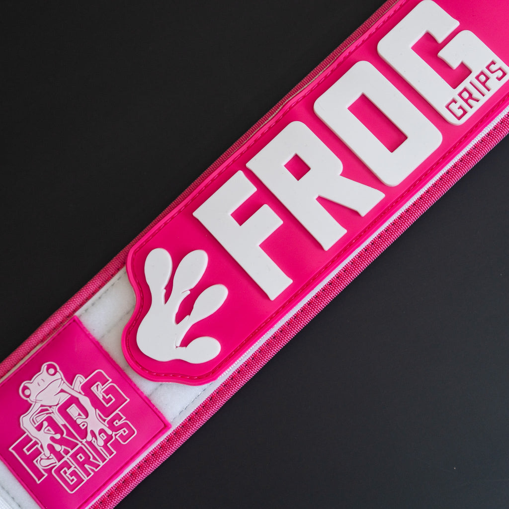 FROG LIFTING BELT - ROSA / BLANCO