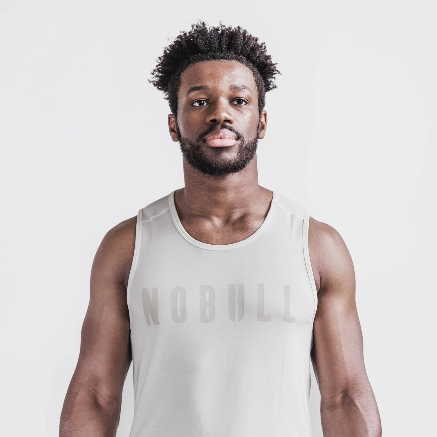 Mens Nobull Tank - White