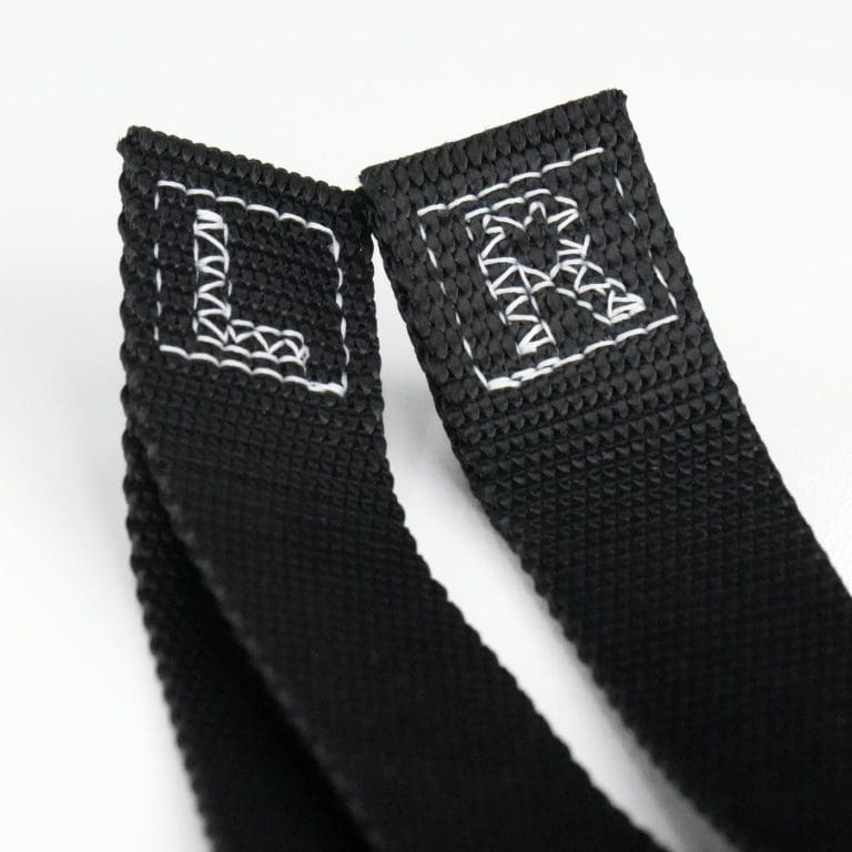 Leather/Nylon Black hookgrip weightlifting straps