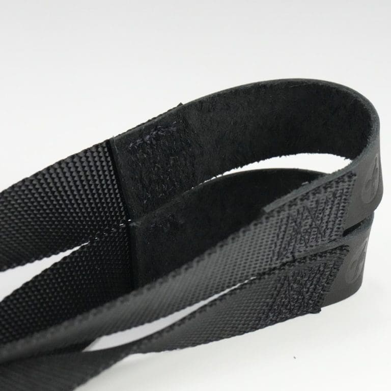 Leather/Nylon Black hookgrip weightlifting straps